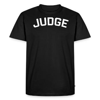 T-shirt juge simple - T-shirt Premium bio Homme - noir - Devant - Nico (187cm)