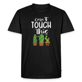 Cactus - T-shirt Premium bio Homme - noir - Devant - Nico (187cm)