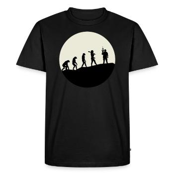 Opérateurs Evolution Moon - T-shirt Premium bio Homme - noir - Devant - Nico (187cm)
