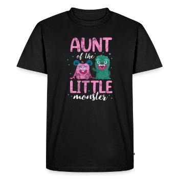 Aunt - Men's Premium Organic T-Shirt - black - Front - Nico (187cm)