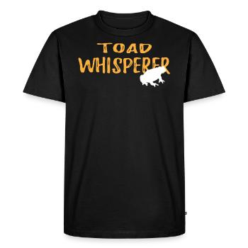 Toad Whisperer Graphic Shirt - Men's Premium Organic T-Shirt - black - Front - Nico (187cm)
