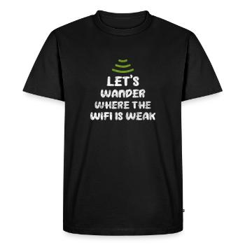 Forêt - T-shirt Premium bio Homme - noir - Devant - Nico (187cm)