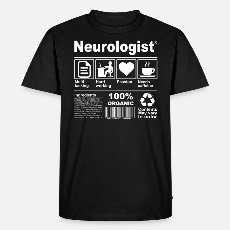 Neurologue - T-shirt Premium bio Homme - noir