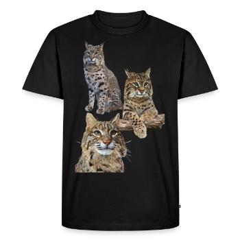 Lynx - T-shirt Premium bio Homme - noir - Devant - Nico (187cm)