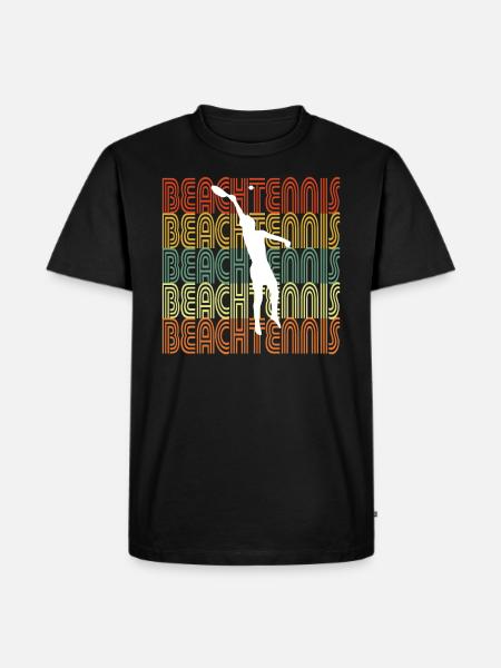 TENNIS DE PLAGE - T-shirt Premium bio Homme - noir