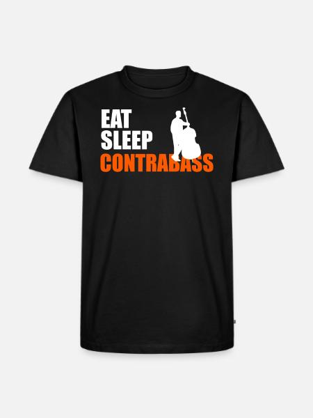 EAT. SLEEP. CONTRABASS. REPEAT. - Men's Premium Organic T-Shirt - black