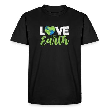Changement climatique Protection de l’environnement Protection de l’environnement Cadeau de la Terre - T-shirt Premium bio Homme - noir - Devant - Nico (187cm)