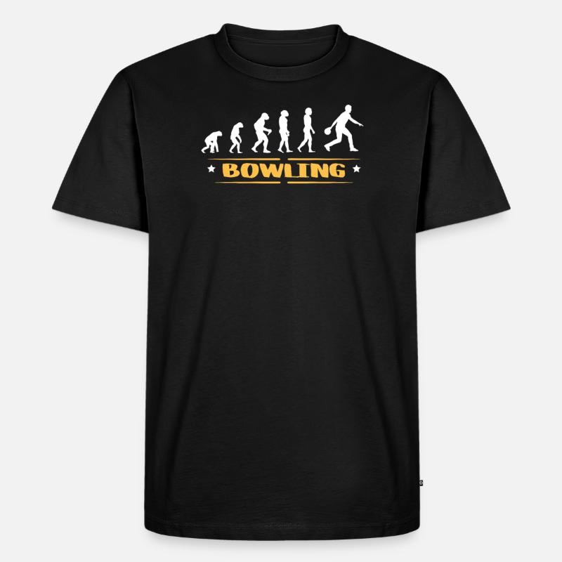 EVOLUTION BOWLING - Men's Premium Organic T-Shirt - black