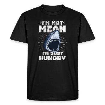 Requins Shark Ailerons de requin Shark Sea Gift - T-shirt Premium bio Homme - noir - Devant - Nico (187cm)