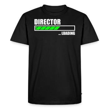Director Loading Bar - Men's Premium Organic T-Shirt - black - Front - Nico (187cm)