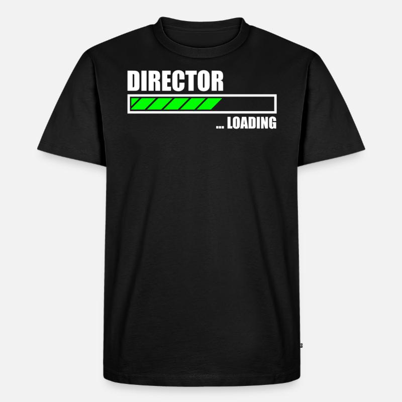 Director Loading Bar - Männer Premium Bio T-Shirt - Schwarz