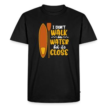 SUP - Männer Premium Bio T-Shirt - Schwarz - Vorne - Nico (187cm)