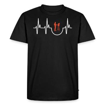 Painting - Men's Premium Organic T-Shirt - black - Front - Nico (187cm)