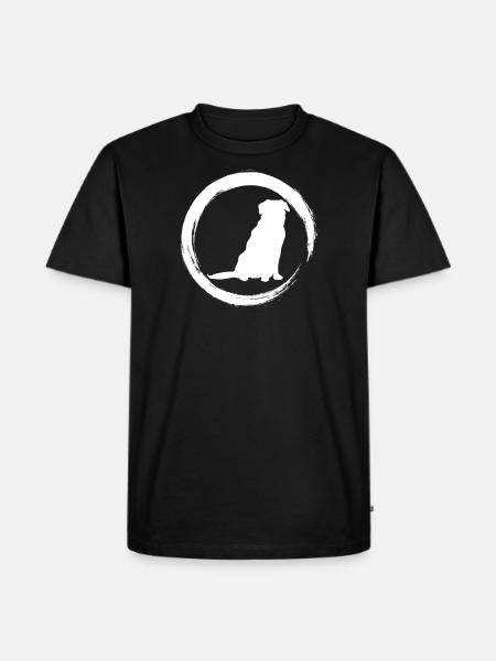 golden retriever - Men's Premium Organic T-Shirt - black