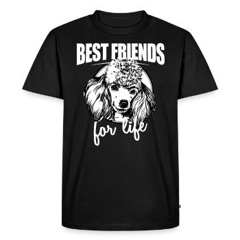 Meilleurs amis pour la vie - Caniche pour tous ceux qui lo - T-shirt Premium bio Homme - noir - Devant - Nico (187cm)