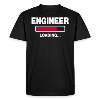 Engineer - Men's Premium Organic T-Shirt - black - Front - Nico (187cm)
