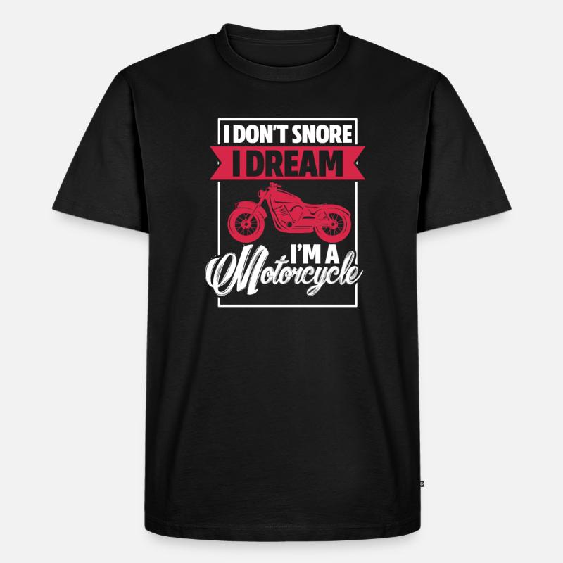 Biker - Männer Premium Bio T-Shirt - Schwarz
