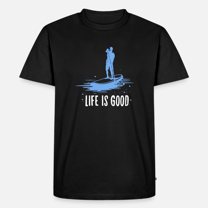 SUP - Männer Premium Bio T-Shirt - Schwarz