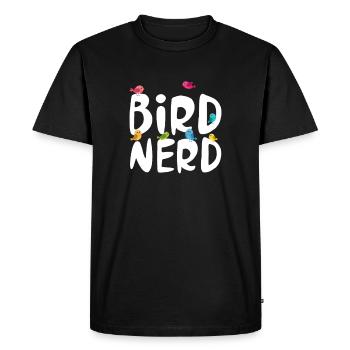 Ornithology - Men's Premium Organic T-Shirt - black - Front - Nico (187cm)
