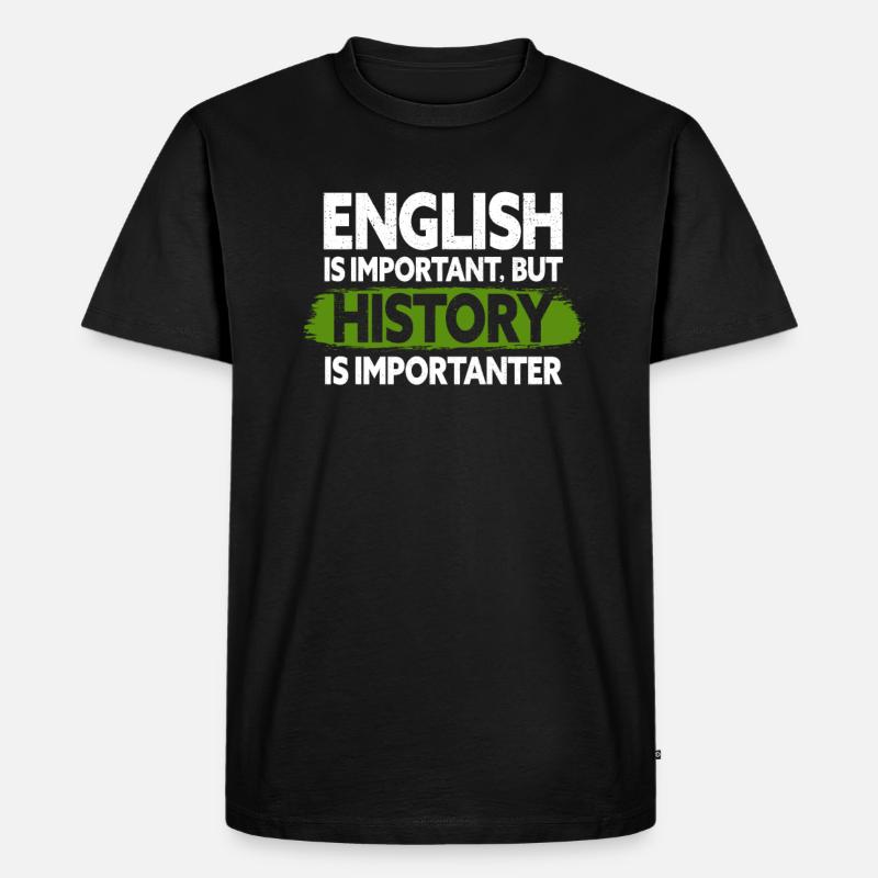 Geschichte - Männer Premium Bio T-Shirt - Schwarz