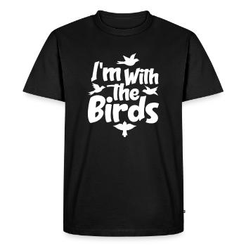 Ornithology - Men's Premium Organic T-Shirt - black - Front - Nico (187cm)