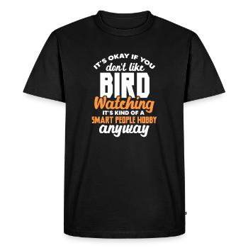 Ornithology - Men's Premium Organic T-Shirt - black - Front - Nico (187cm)