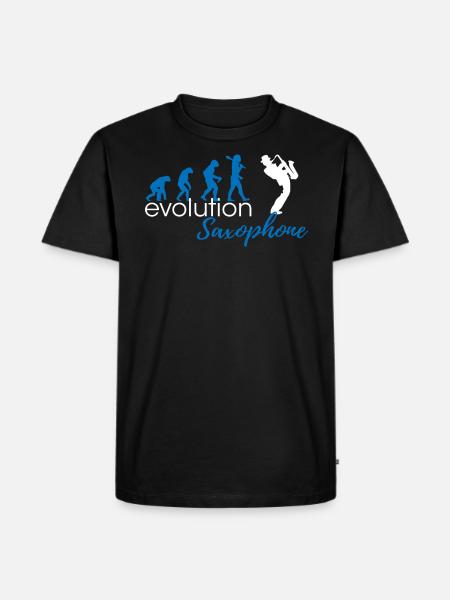 Évolution du saxophone - T-shirt Premium bio Homme - noir