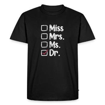 Docteur Médecine Docteur Médecin Assistant Médecin Cadeau - T-shirt Premium bio Homme - noir - Devant - Nico (187cm)