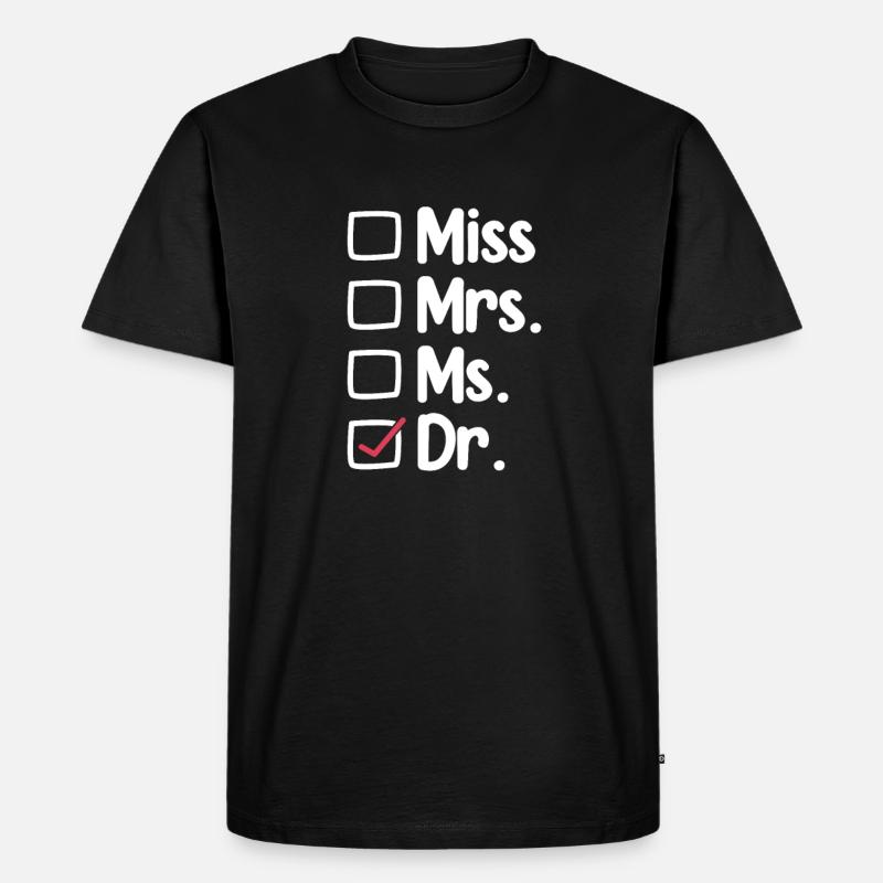 Ärztin - Männer Premium Bio T-Shirt - Schwarz