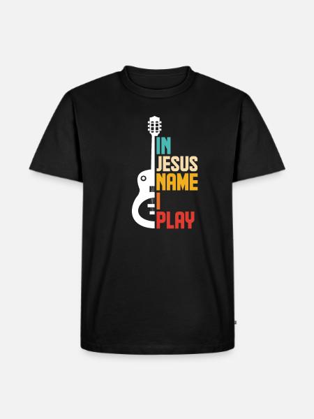 Guitar Jesus - Men's Premium Organic T-Shirt - black