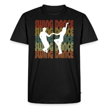 SWING DANCE - Men's Premium Organic T-Shirt - black - Front - Nico (187cm)