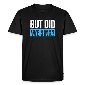 Captain - Men's Premium Organic T-Shirt - black - Front - Nico (187cm)