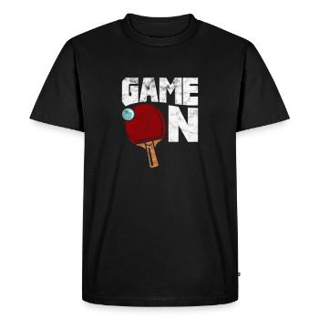 Ping-Pong Table Tennis - Men's Premium Organic T-Shirt - black - Front - Nico (187cm)