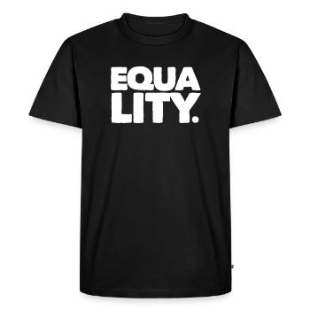 Droits de l’homme - T-shirt Premium bio Homme - noir - Devant - Nico (187cm)