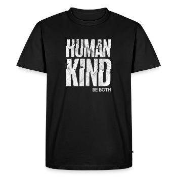 Human Rights Anti-Racism Tolerance Gift - Men's Premium Organic T-Shirt - black - Front - Nico (187cm)