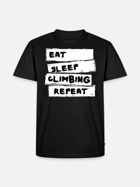 Climbing - Rockclimbing Shirt - Men's Premium Organic T-Shirt - black