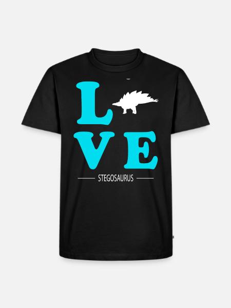 Stegosaurus - Men's Premium Organic T-Shirt - black