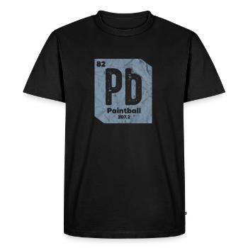 Paintball - T-shirt Premium bio Homme - noir - Devant - Nico (187cm)