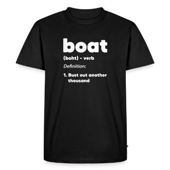 Capitaine - T-shirt Premium bio Homme - noir - Devant - Nico (187cm)