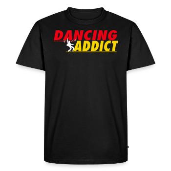 Dancing Addict - Men's Premium Organic T-Shirt - black - Front - Nico (187cm)