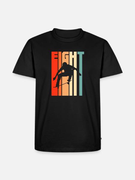 Skateboard 8th birthday - Men's Premium Organic T-Shirt - black