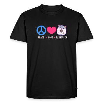 Guinea Pig Pet Guinea Pig Gift - Men's Premium Organic T-Shirt - black - Front - Nico (187cm)