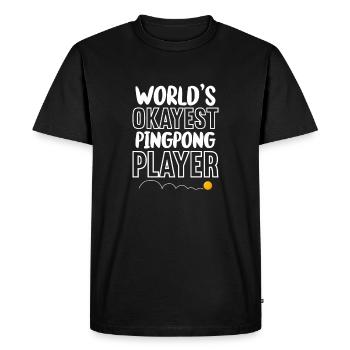 Ping-Pong Tennis de table Ping Pong Ping Pong Cadeau - T-shirt Premium bio Homme - noir - Devant - Nico (187cm)