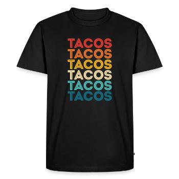 Taco - T-shirt Premium bio Homme - noir - Devant - Nico (187cm)