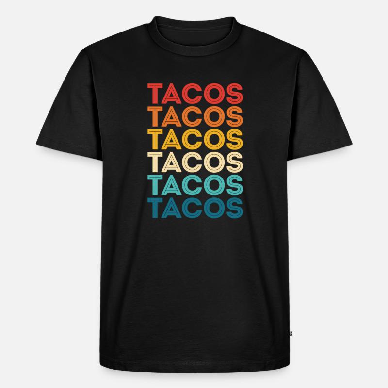 Taco - Männer Premium Bio T-Shirt - Schwarz