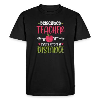 Teacher Teacher - Men's Premium Organic T-Shirt - black - Front - Nico (187cm)