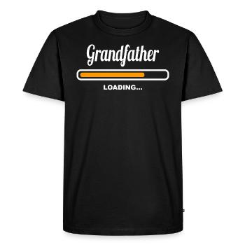 Grandfather Loading - Men's Premium Organic T-Shirt - black - Front - Nico (187cm)