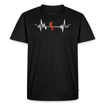 canyoning - T-shirt Premium bio Homme - noir - Devant - Nico (187cm)