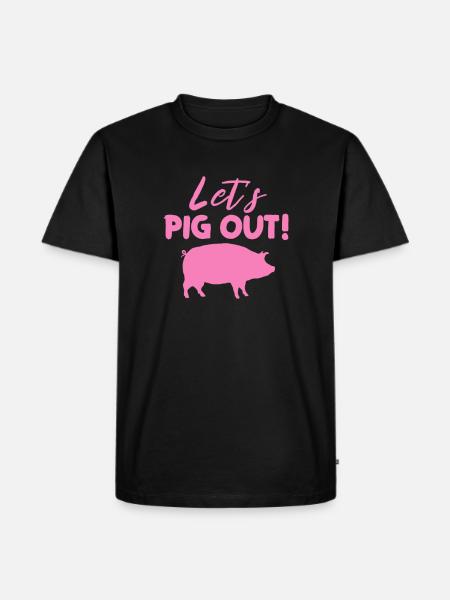 Pig - Men's Premium Organic T-Shirt - black