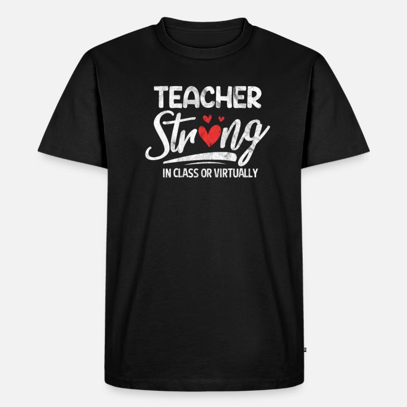 Lehrer Lehrerin - Männer Premium Bio T-Shirt - Schwarz
